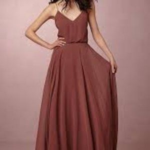 Brand new maroon BHLDN Inesse dress